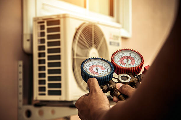 Professional Hvac technician working in Monroe, NY